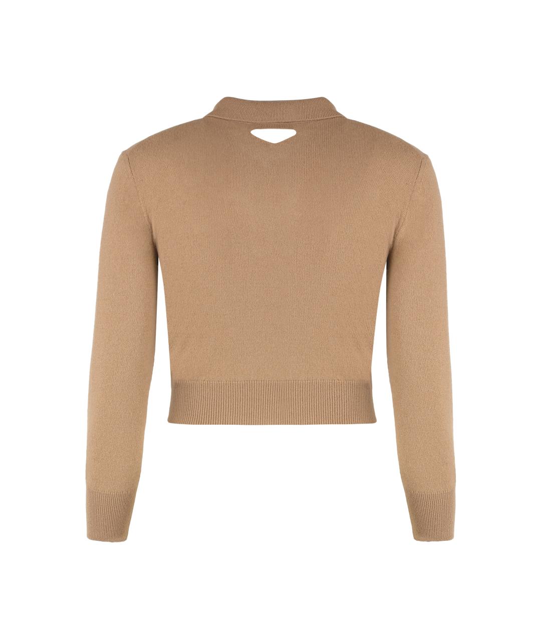 PRADA Бежевый кашемировый джемпер / свитер, фото 2