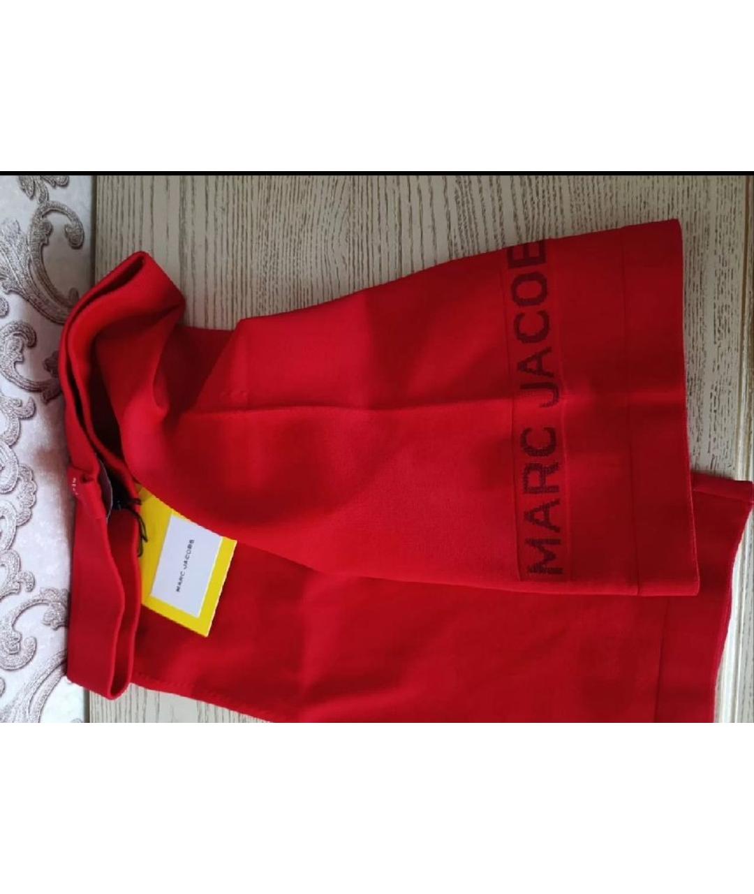 MARC JACOBS Красные хлопко-эластановые шорты, фото 3