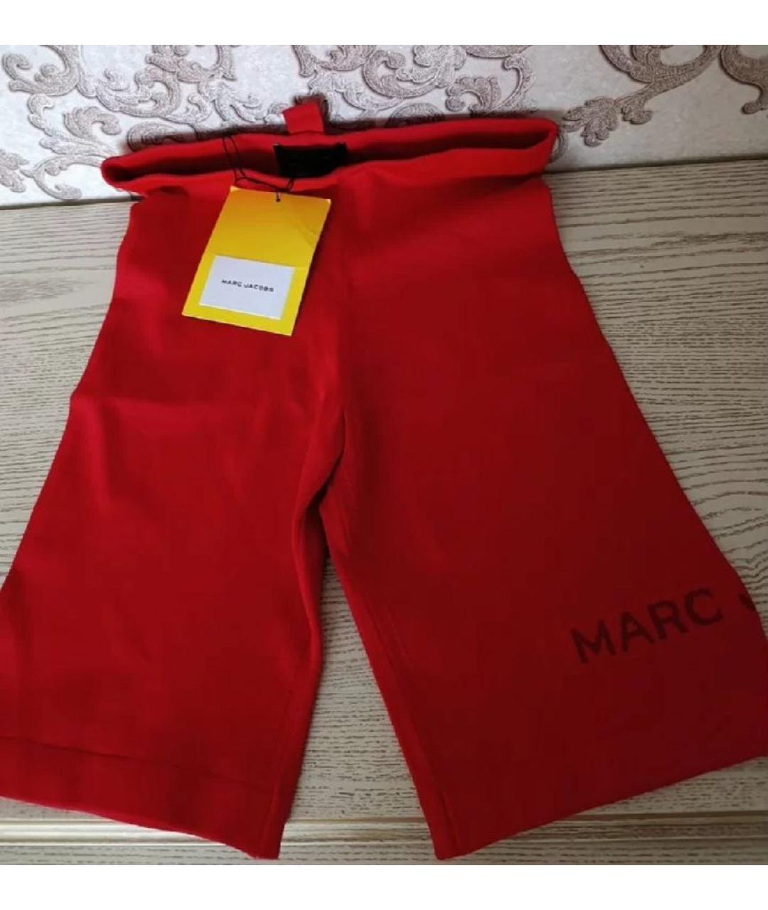 MARC JACOBS Красные хлопко-эластановые шорты, фото 5
