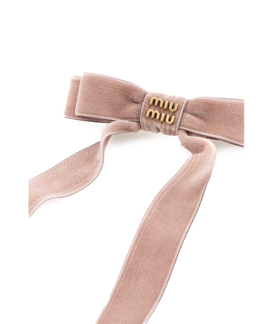 MIU MIU Розовая заколка, фото 2