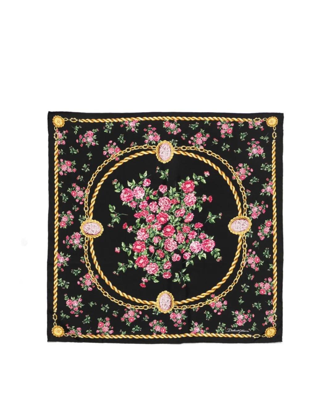 DOLCE&GABBANA Мульти шелковый платок, фото 1