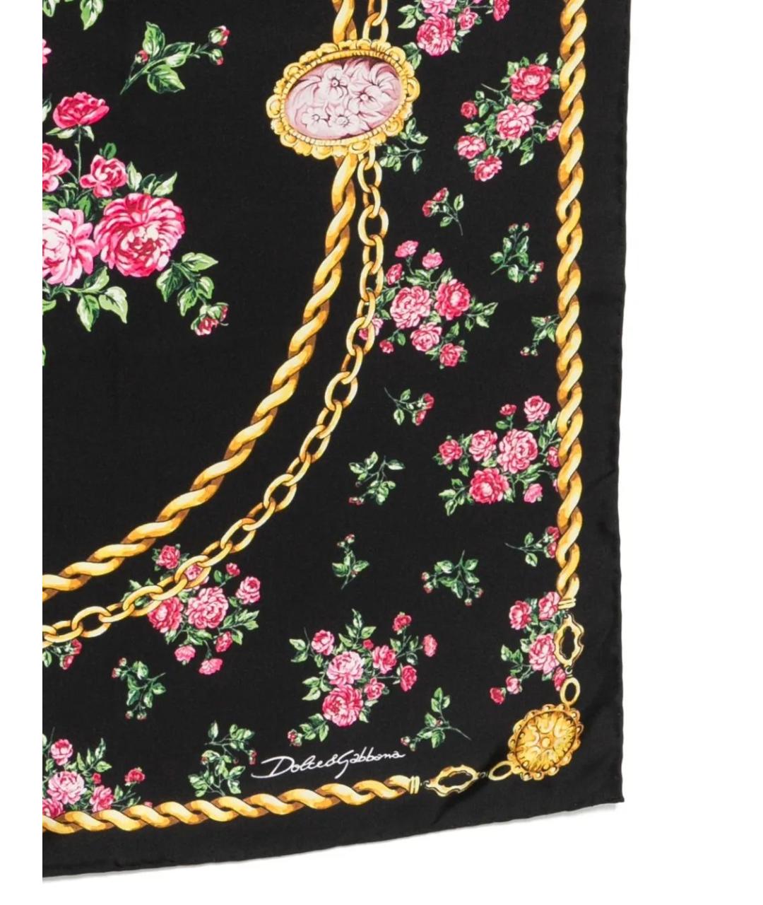 DOLCE&GABBANA Мульти шелковый платок, фото 2