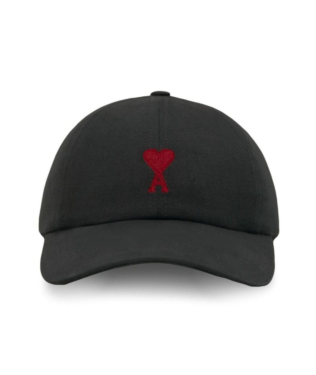 Ami Paris Черная хлопковая кепка/бейсболка, фото 4