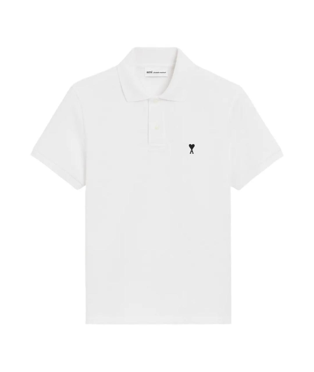 Ami Paris Белая хлопковая футболка, фото 1