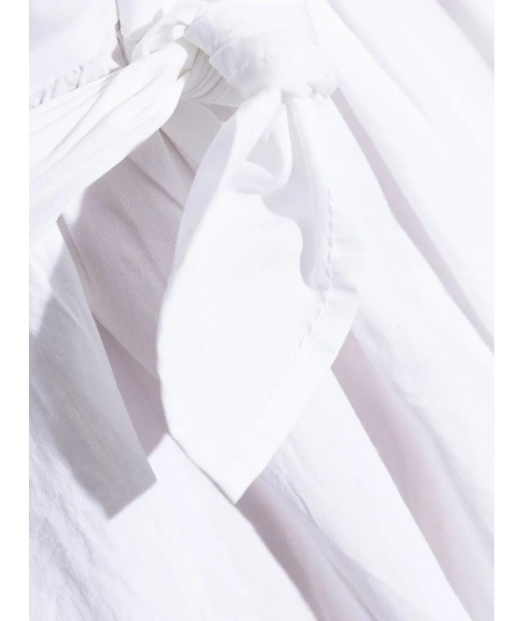 GANNI Белое хлопковое повседневное платье, фото 5