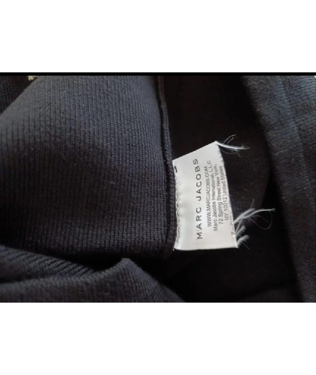 MARC JACOBS Черное хлопковое повседневное платье, фото 5