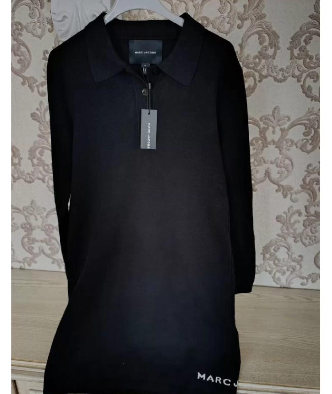 MARC JACOBS Черное хлопковое повседневное платье, фото 6