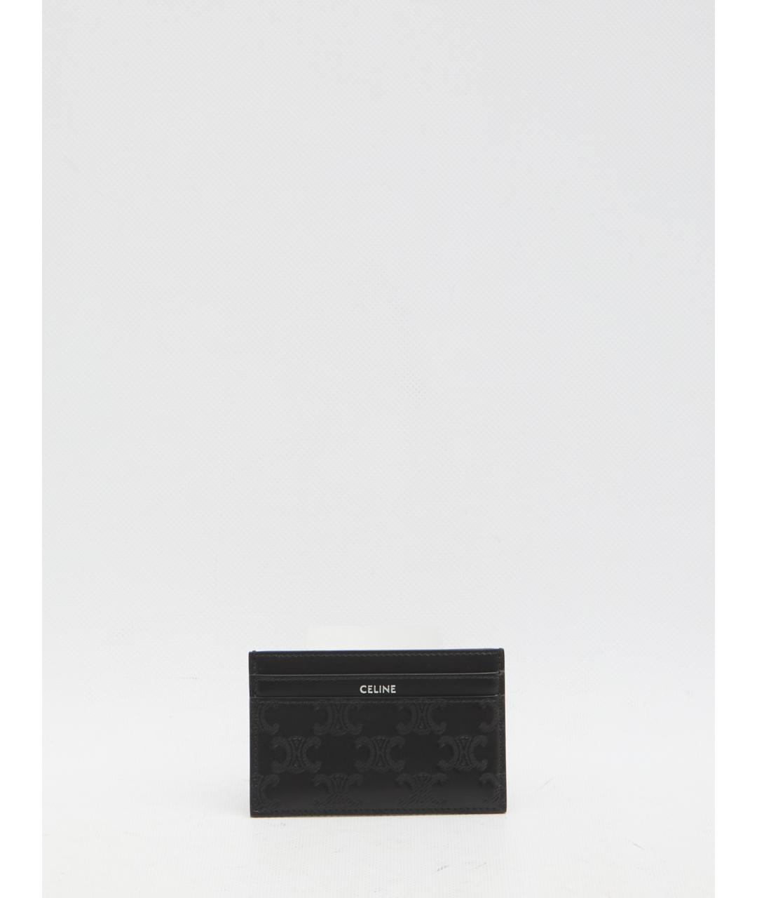 CELINE Черный кожаный кардхолдер, фото 6