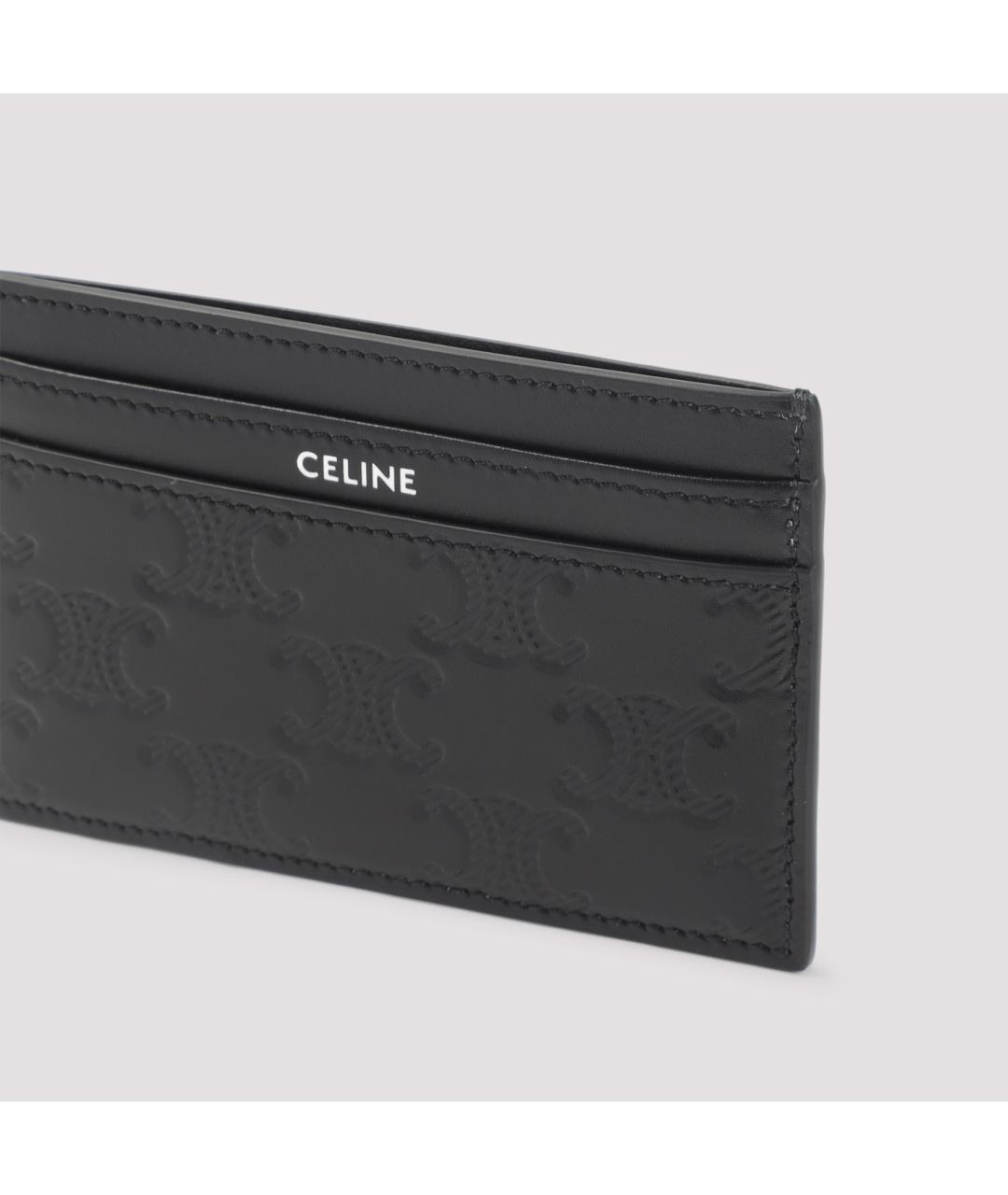 CELINE Черный кожаный кардхолдер, фото 5