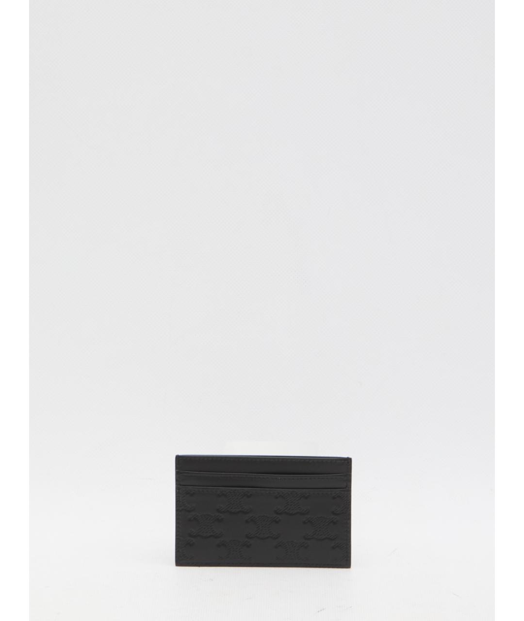 CELINE Черный кожаный кардхолдер, фото 2
