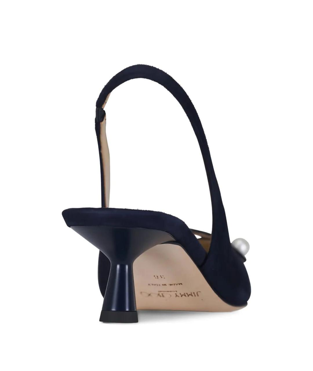 JIMMY CHOO Синие замшевые туфли, фото 3