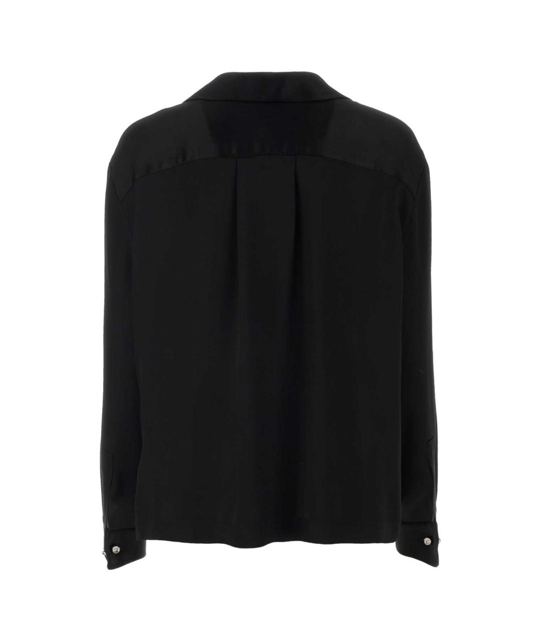 LOEWE Черная шелковая рубашка, фото 2