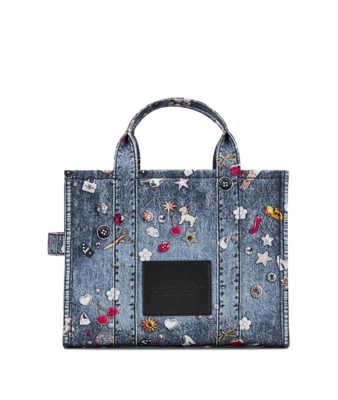 MARC JACOBS Синяя хлопковая сумка тоут, фото 3