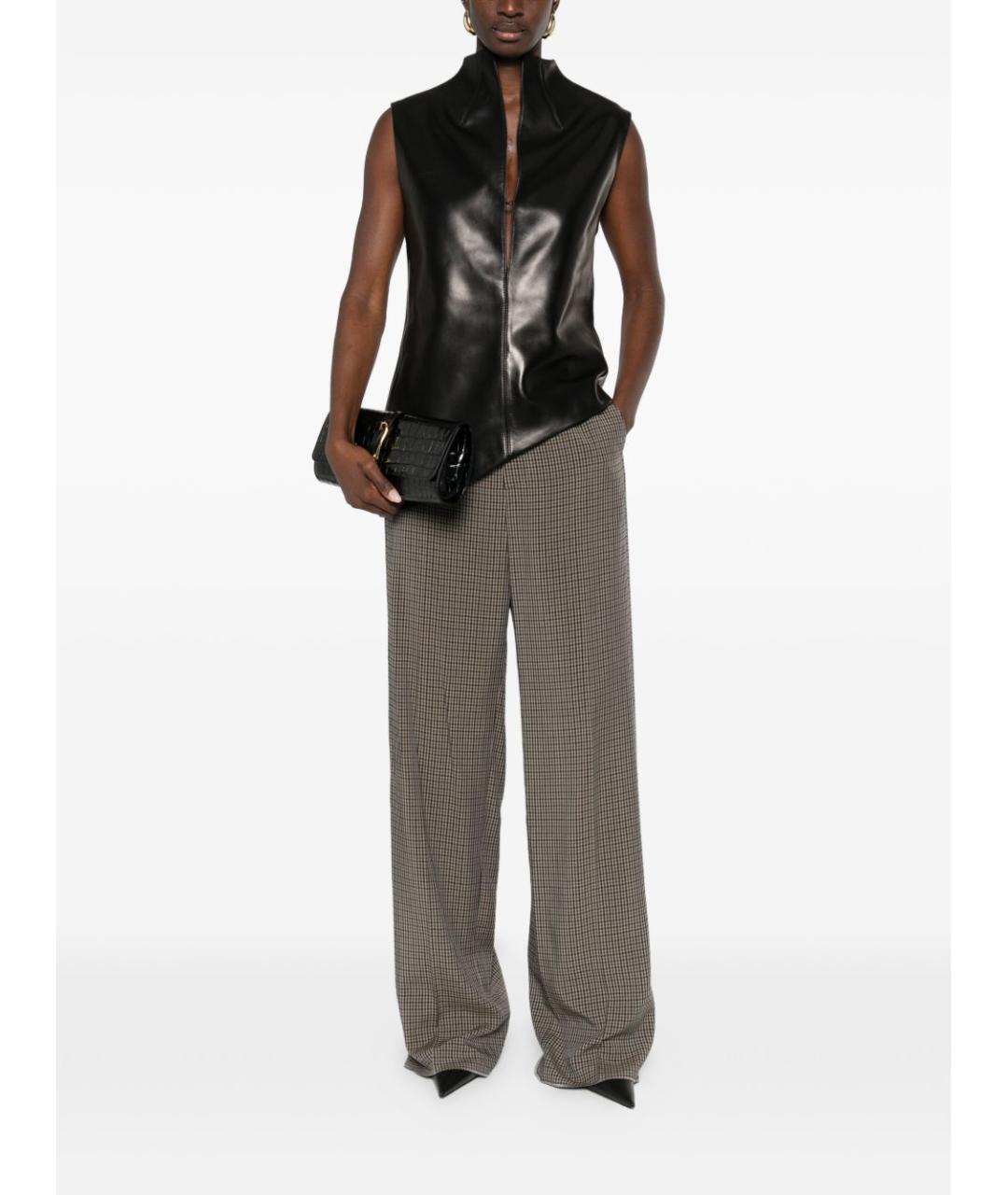 BALENCIAGA Мульти хлопковые прямые брюки, фото 5