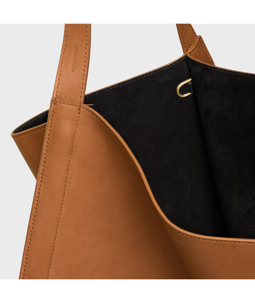 CELINE Бежевая кожаная сумка тоут, фото 4