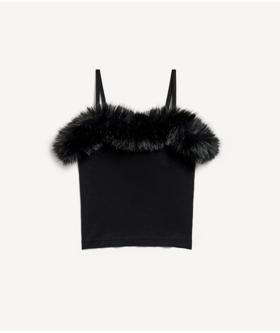 BALENCIAGA Черная полиамидовая блузы, фото 6