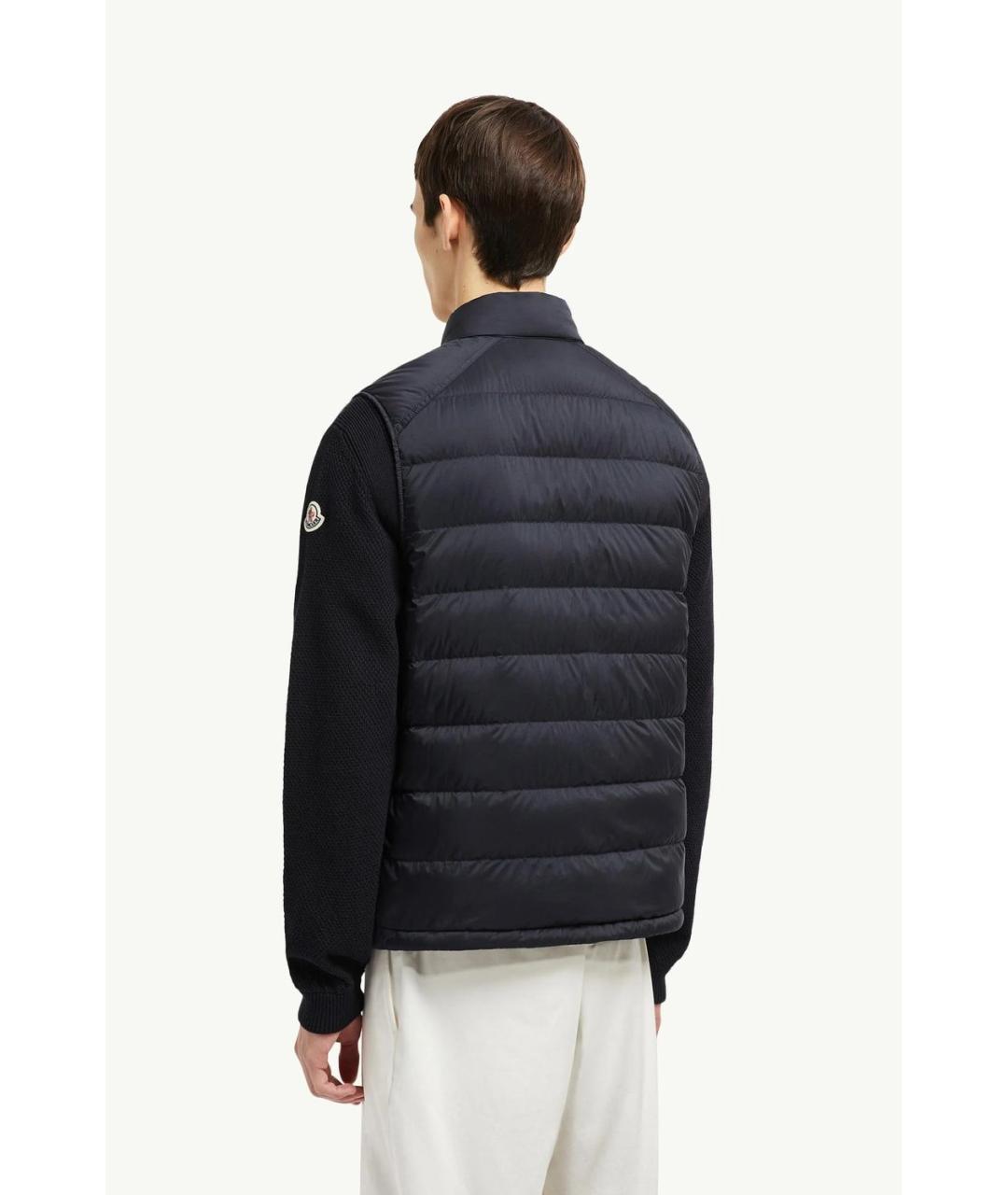 MONCLER Темно-синий полиамидовый жилет, фото 3