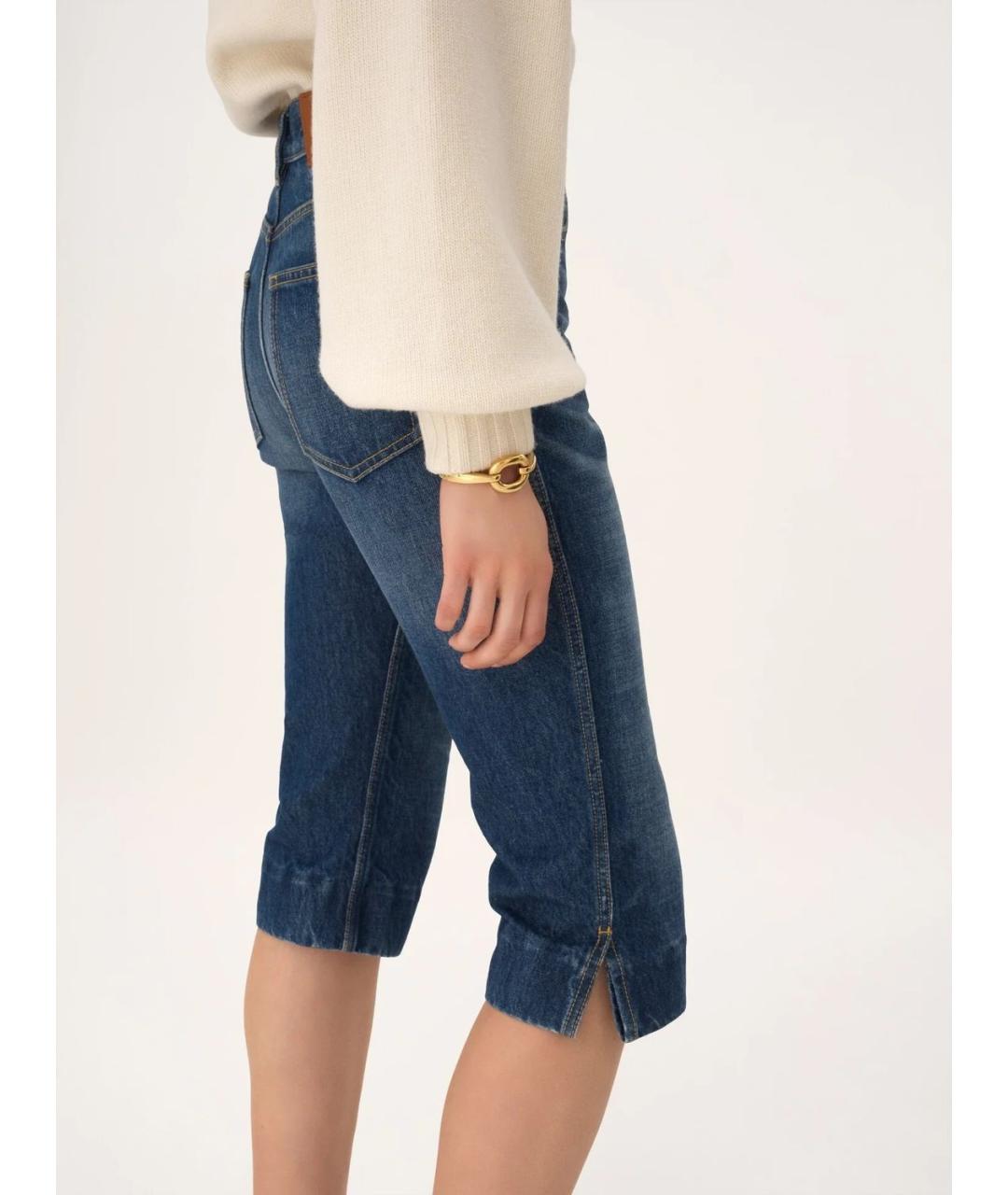 CHLOE Синие хлопковые джинсы слим, фото 4