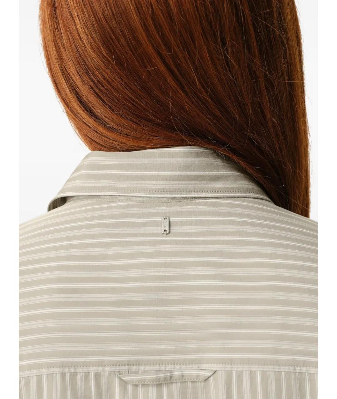 Ami Paris Бежевая хлопковая рубашка, фото 5