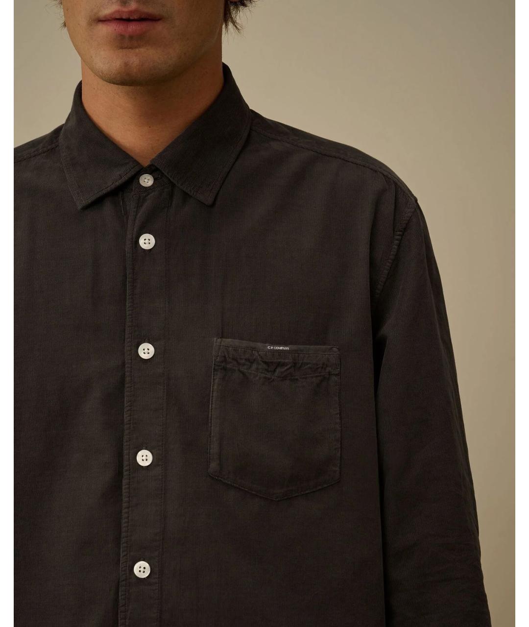 CP COMPANY Черная хлопковая кэжуал рубашка, фото 2