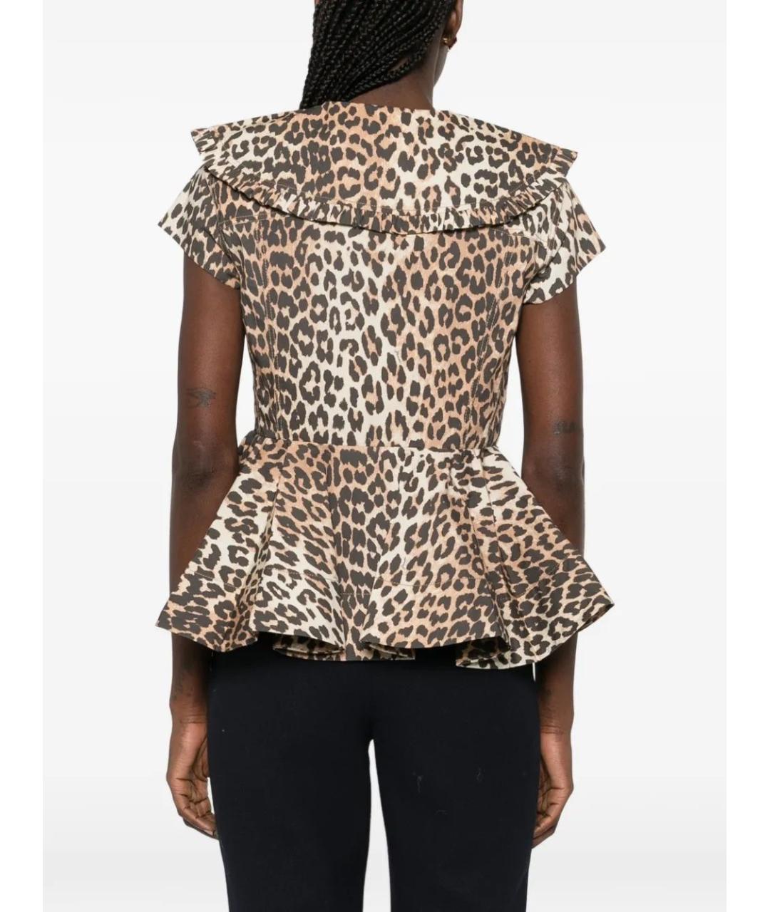 GANNI Мульти хлопковая рубашка, фото 4