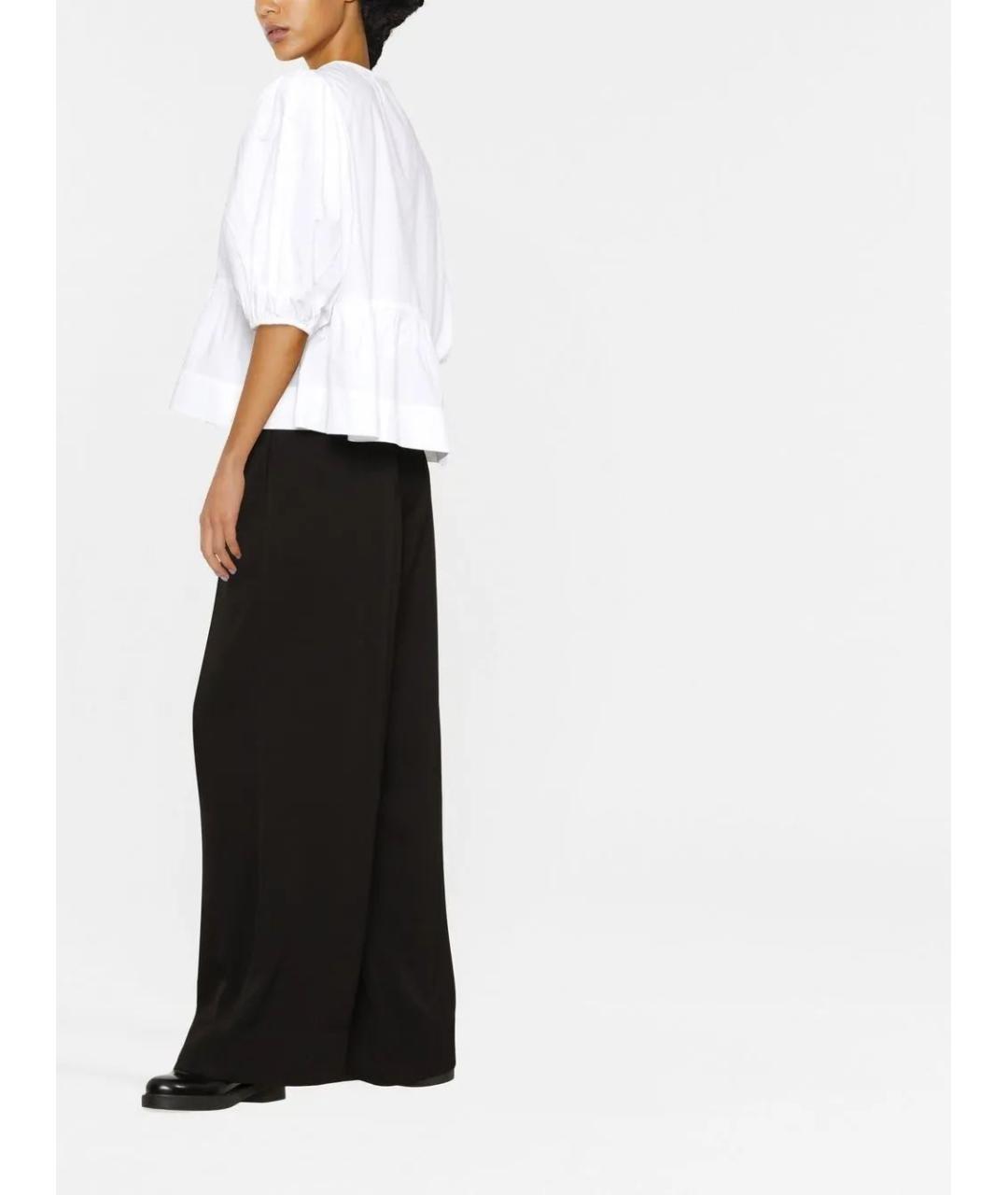 GANNI Белая хлопковая блузы, фото 3