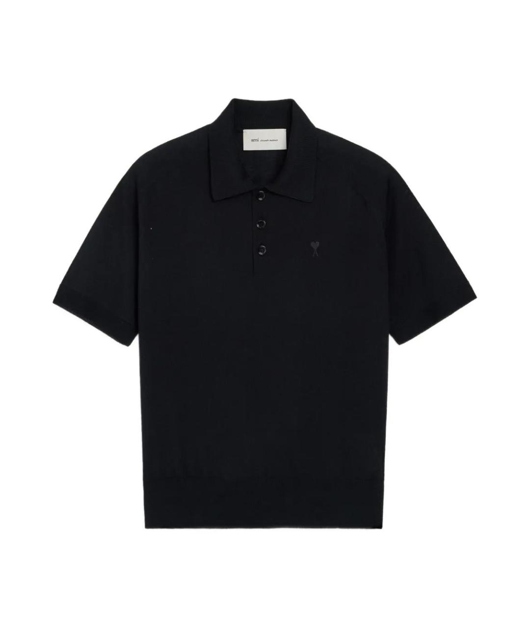 Ami Paris Черная футболка, фото 1