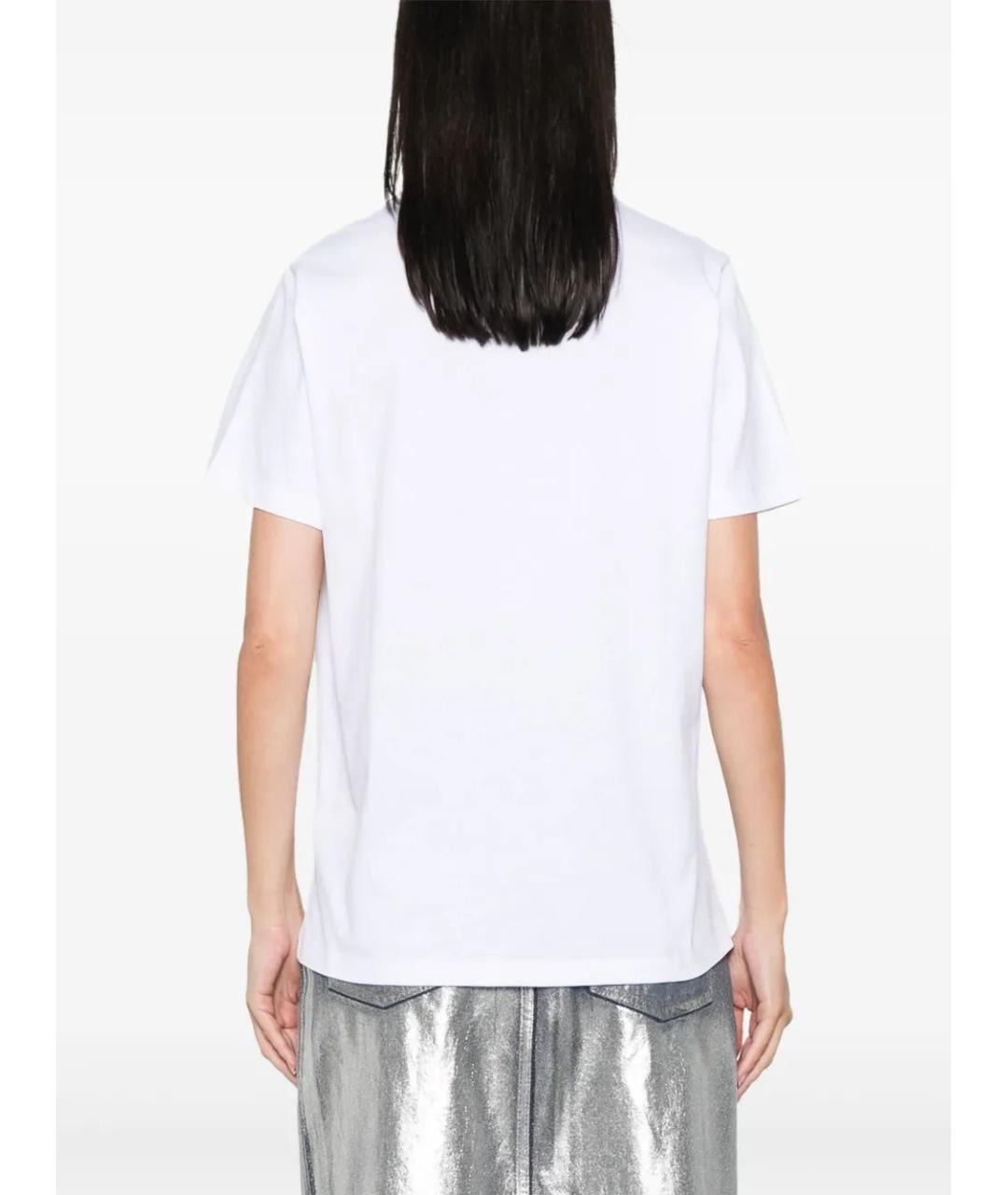 GANNI Белая хлопковая футболка, фото 4