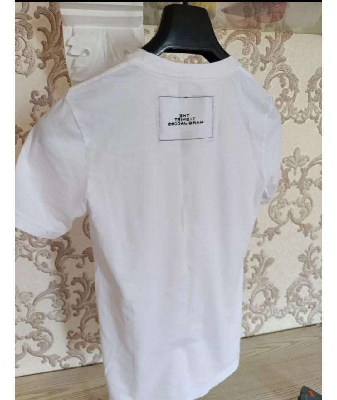 MARC JACOBS Белая хлопковая футболка, фото 2