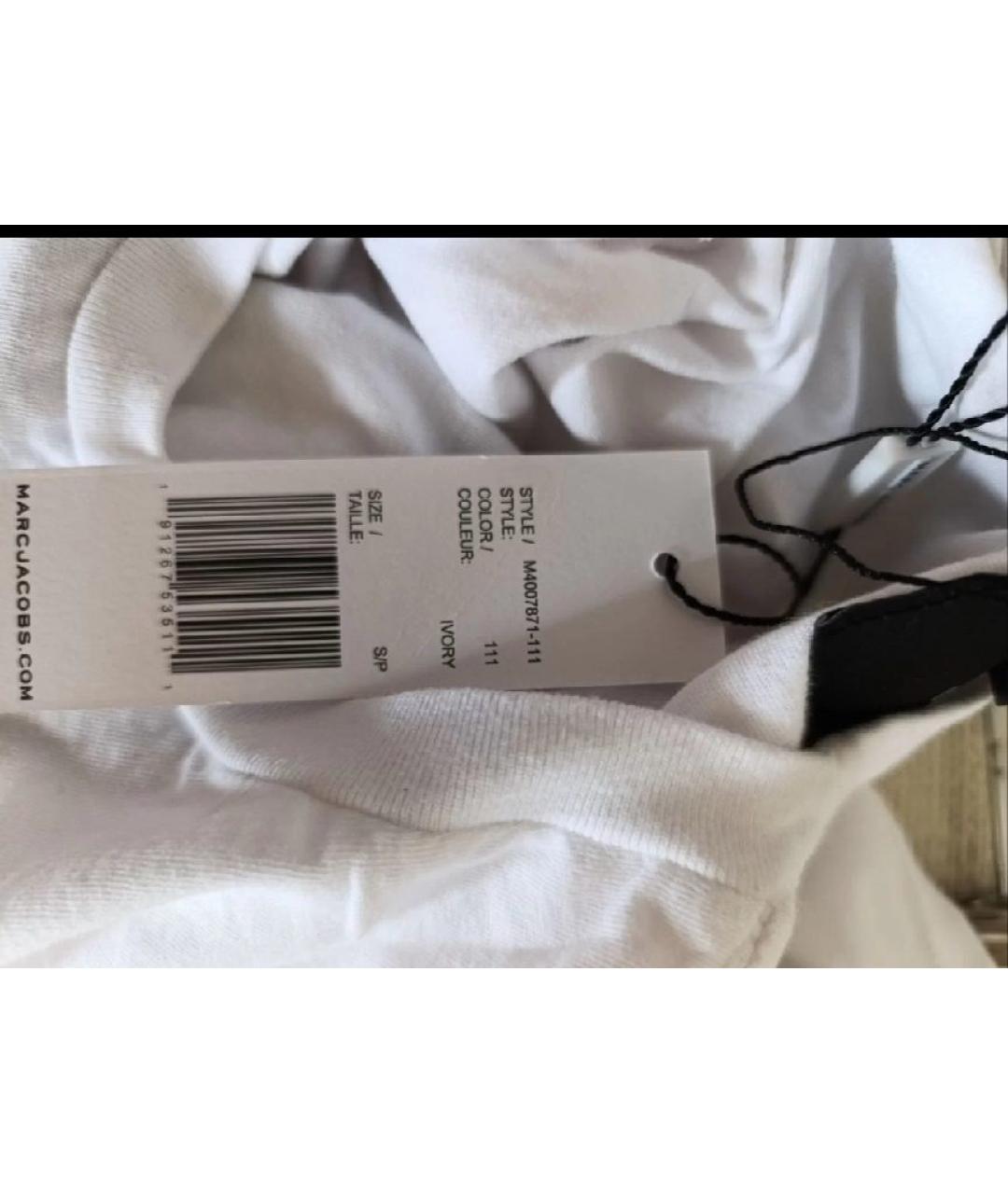 MARC JACOBS Белая хлопковая футболка, фото 4