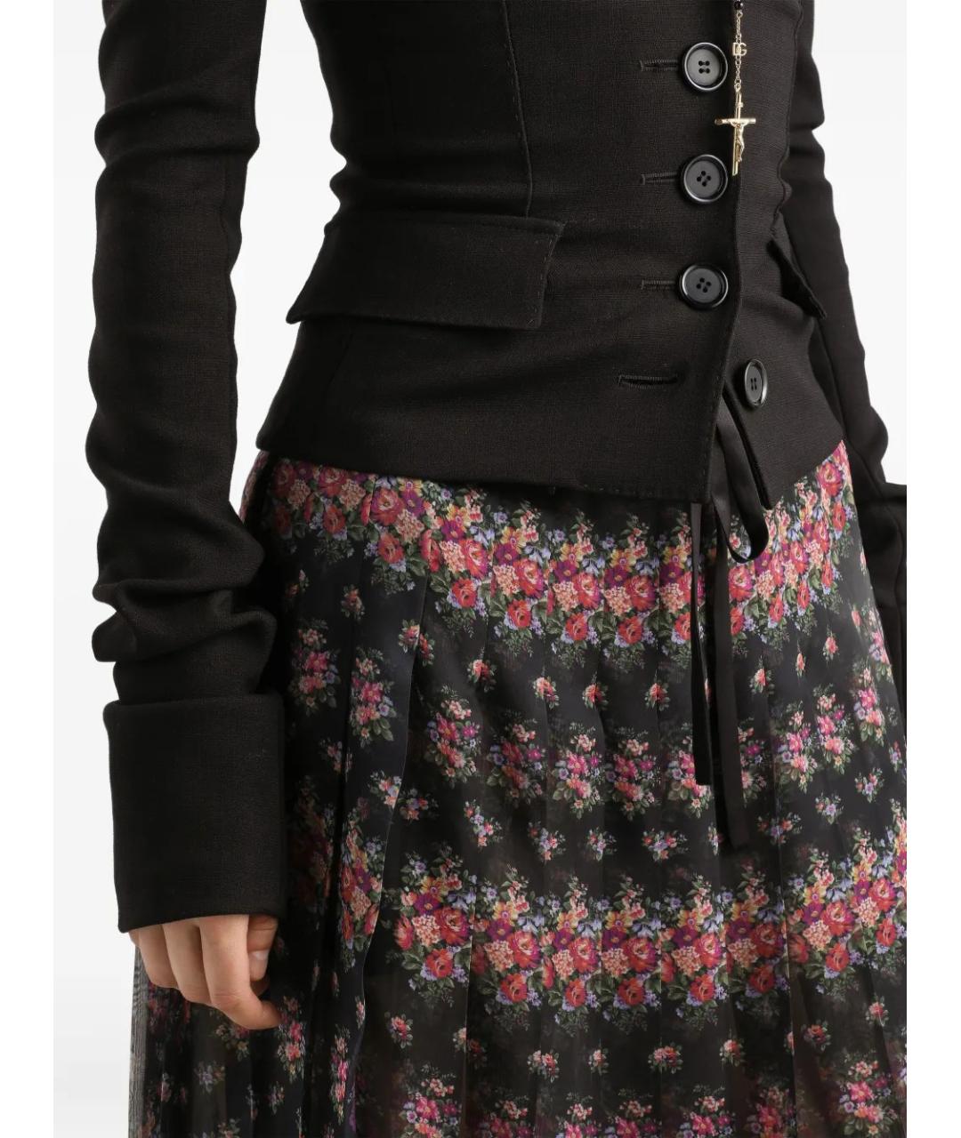 DOLCE&GABBANA Черный шерстяной жакет/пиджак, фото 4