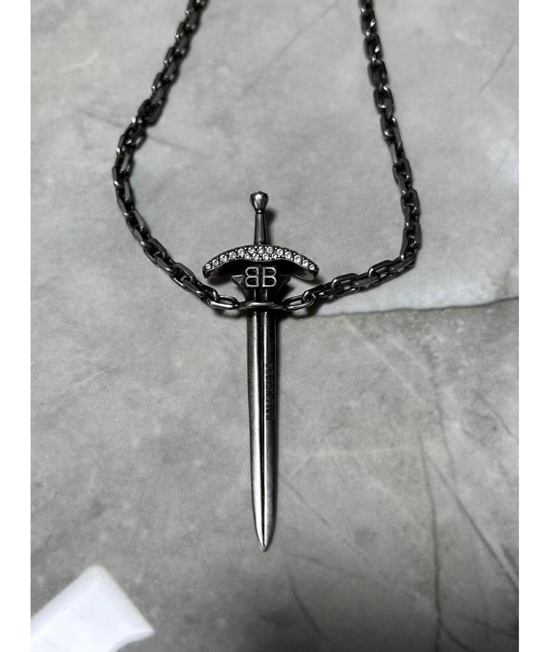 BALENCIAGA Серебряное колье, фото 3