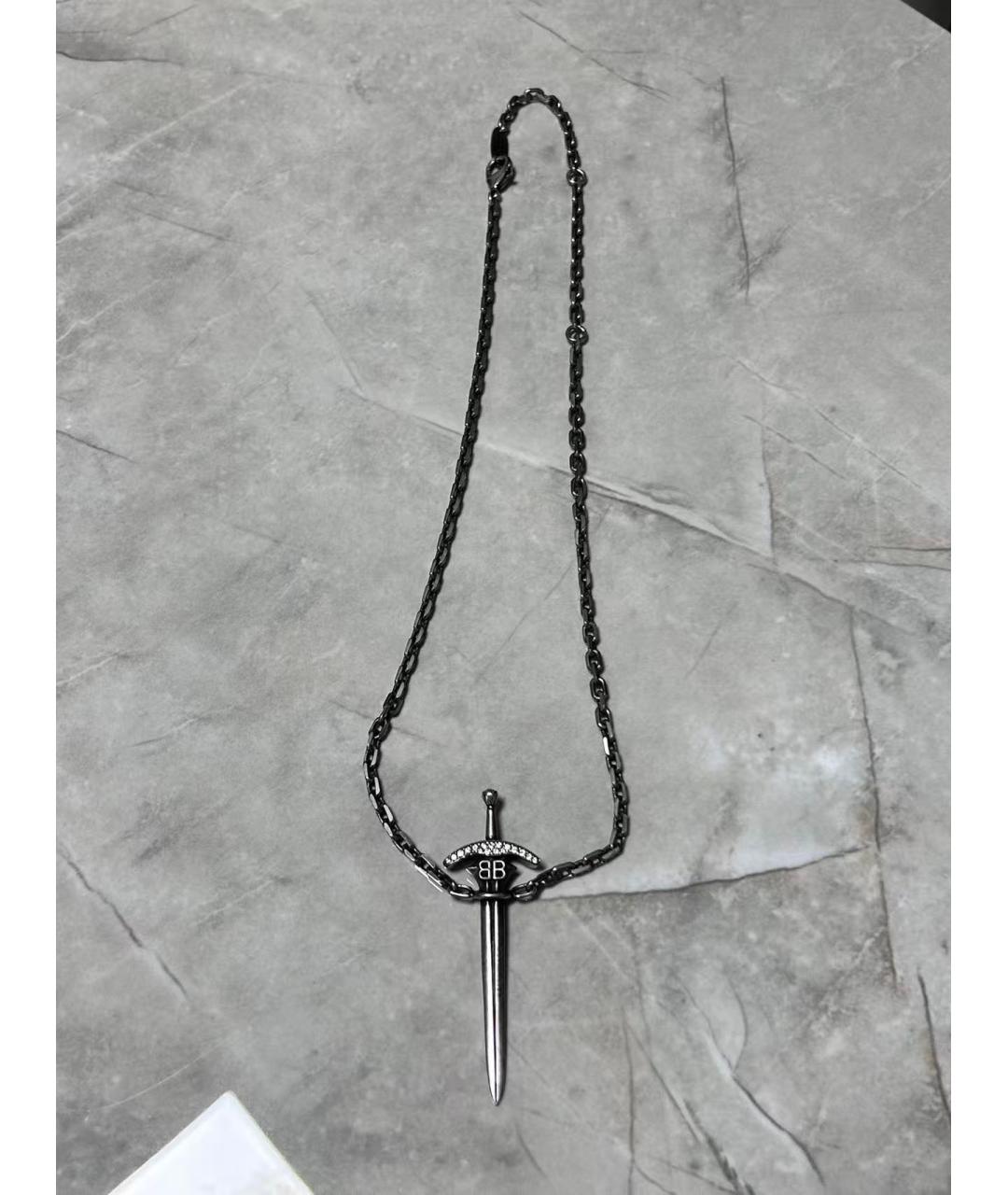 BALENCIAGA Серебряное колье, фото 2