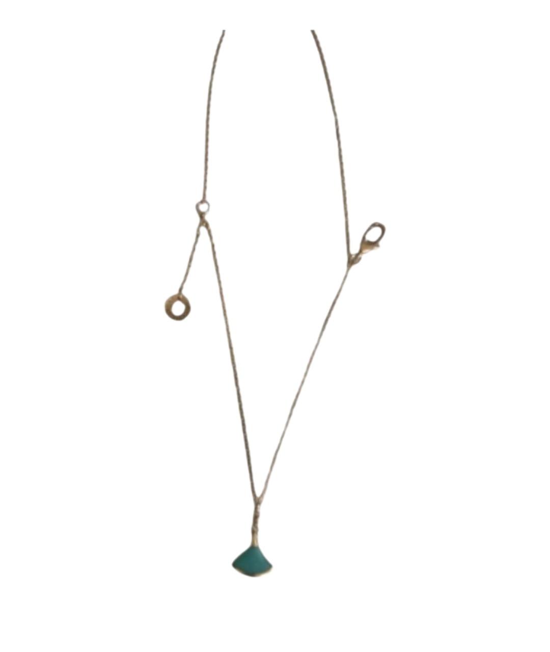 BVLGARI Бирюзовое колье из розового золота, фото 1