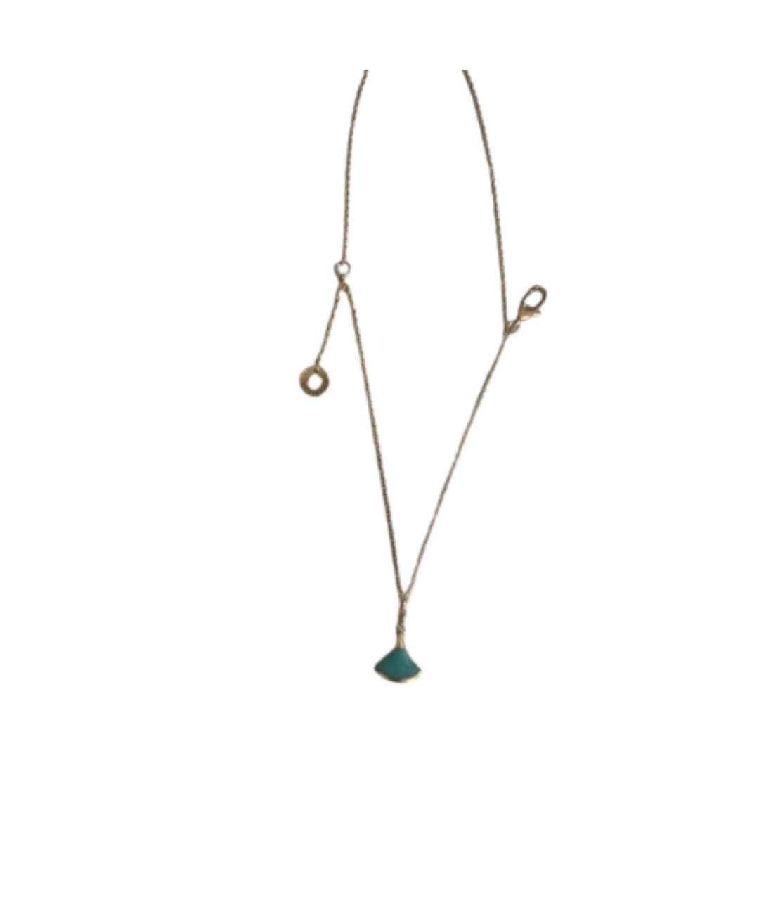BVLGARI Бирюзовое колье из розового золота, фото 5