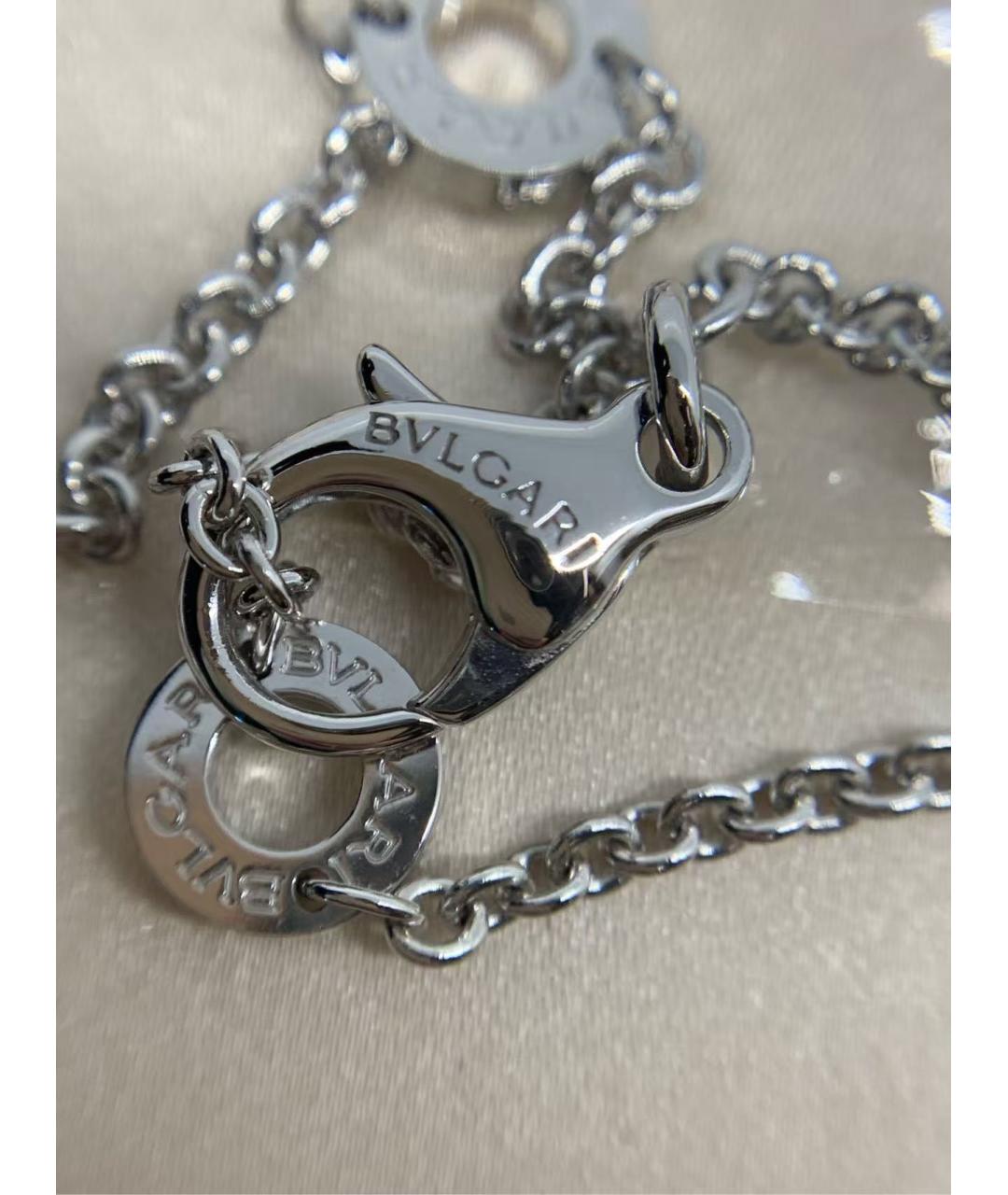 BVLGARI Серебряное колье из белого золота, фото 5