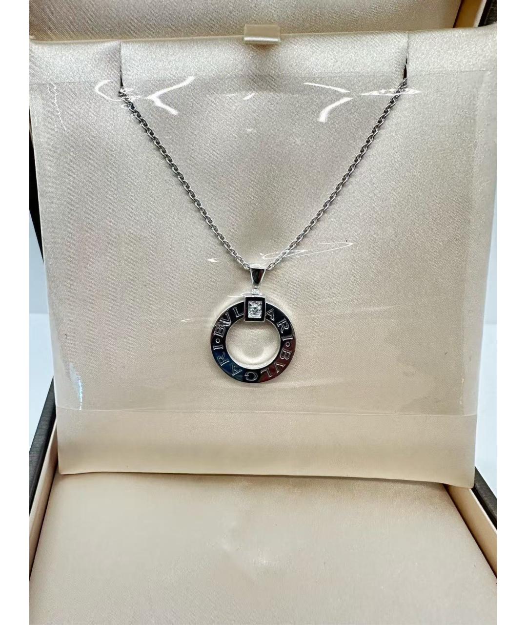 BVLGARI Серебряное колье из белого золота, фото 2