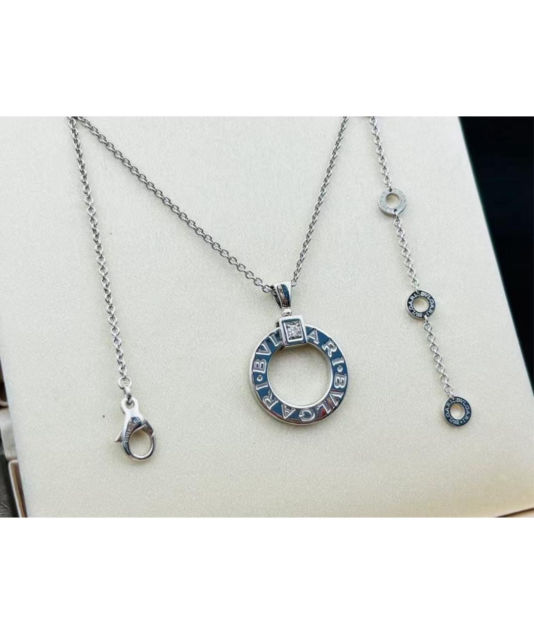 BVLGARI Серебряное колье из белого золота, фото 3