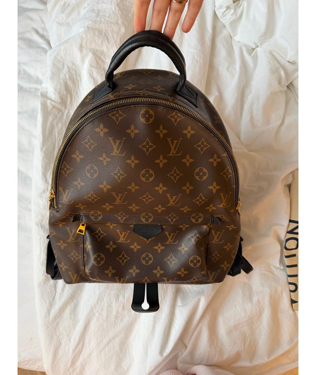 LOUIS VUITTON Коричневый кожаный рюкзак, фото 5