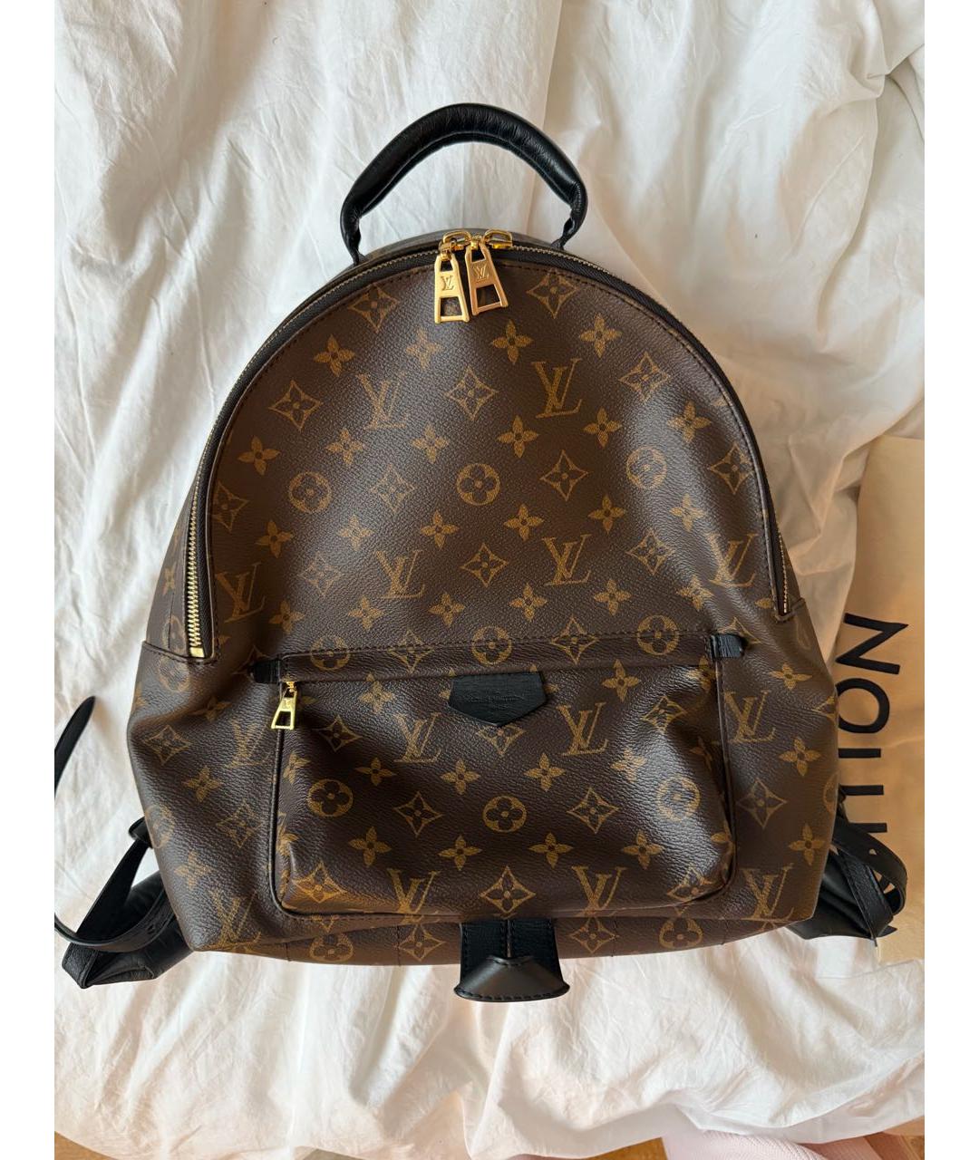 LOUIS VUITTON Коричневый кожаный рюкзак, фото 2