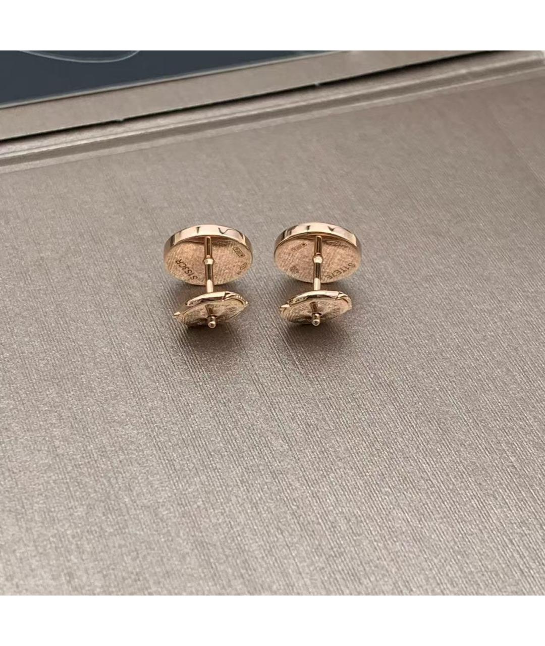 BVLGARI Зеленые серьги из розового золота, фото 3