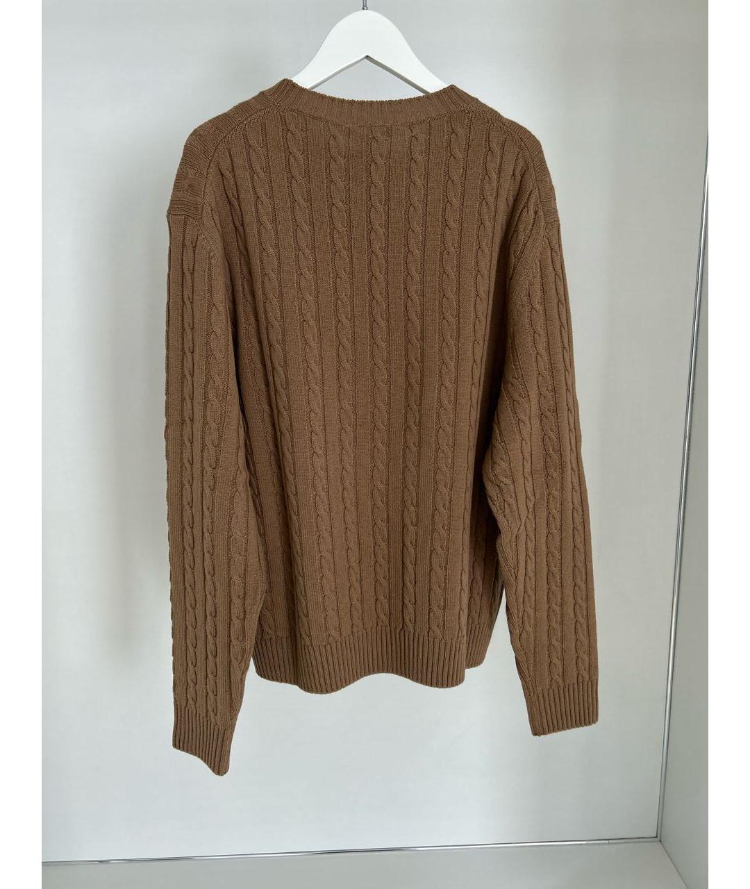 PRADA Коричневый кашемировый джемпер / свитер, фото 2