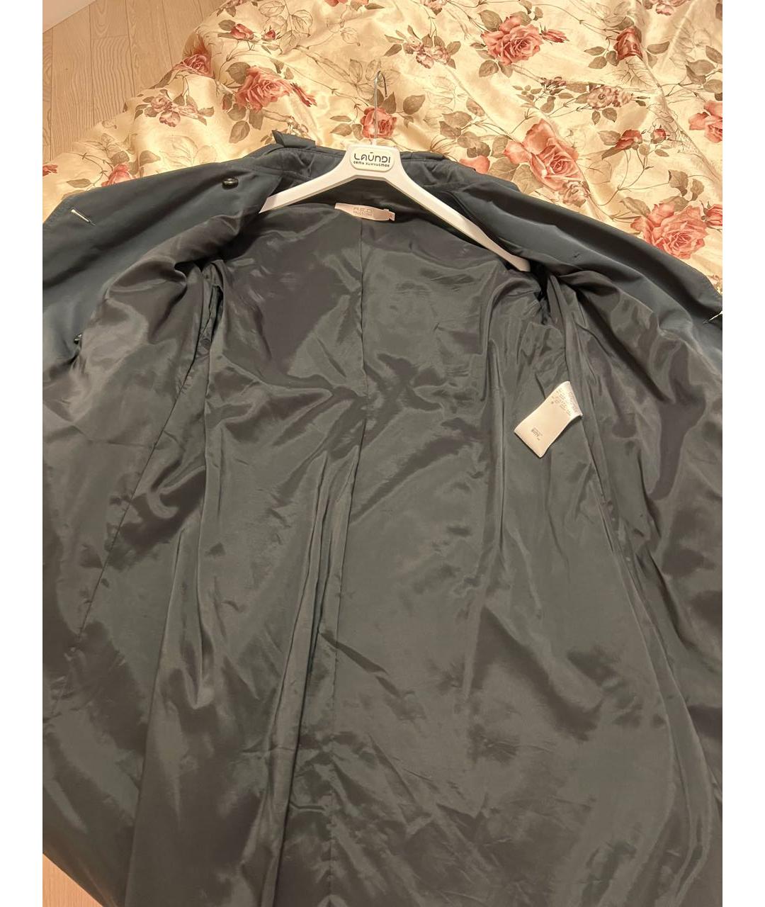 RED VALENTINO Черный хлопковый тренч/плащ, фото 8