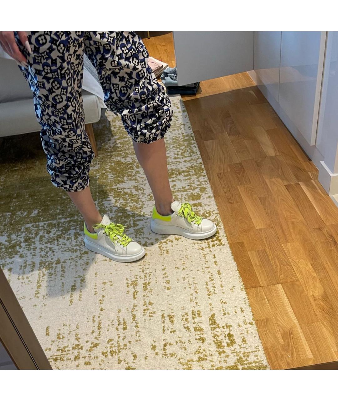 ALEXANDER MCQUEEN Белые кожаные кеды, фото 7