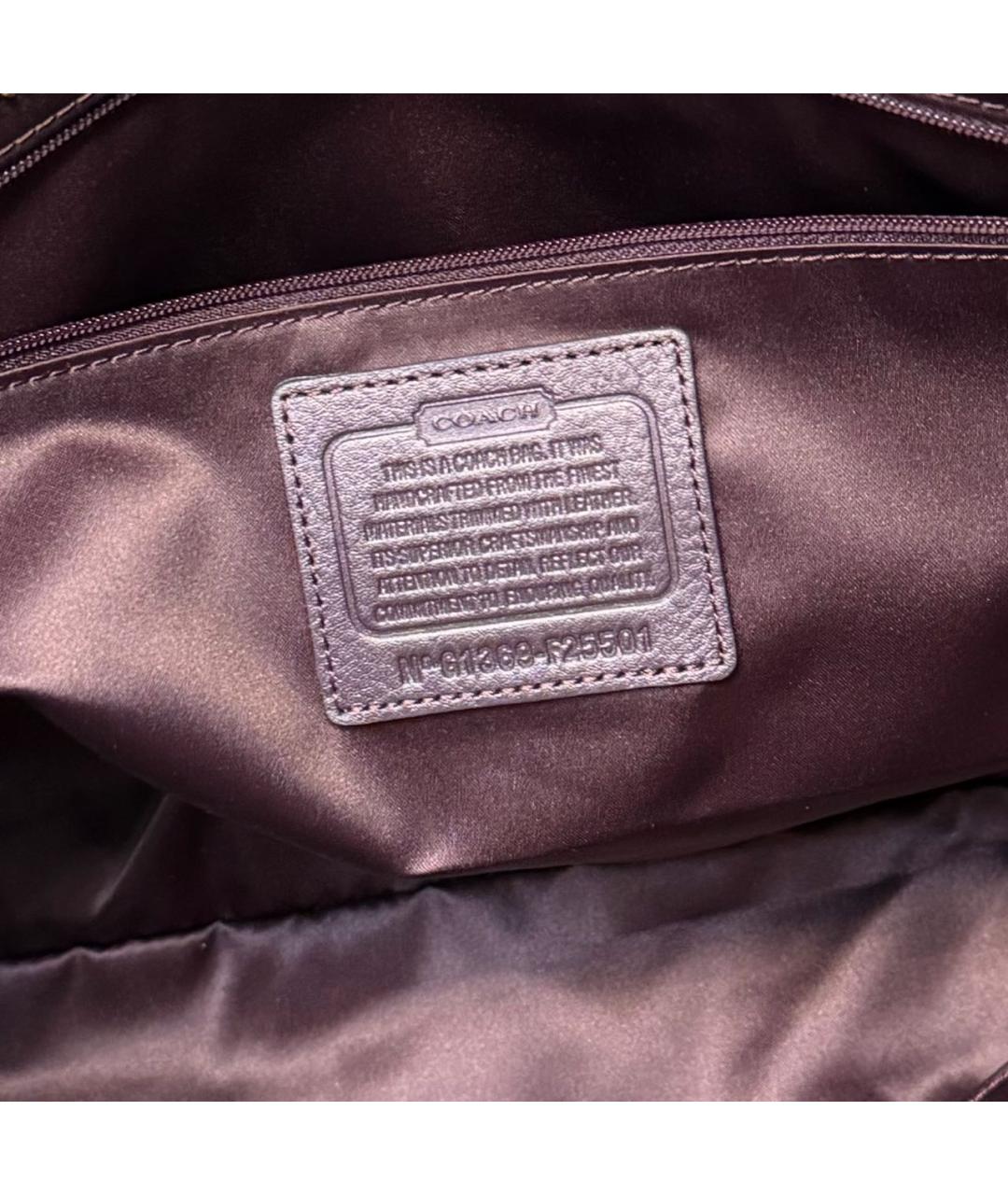 COACH Бордовая сумка тоут, фото 7