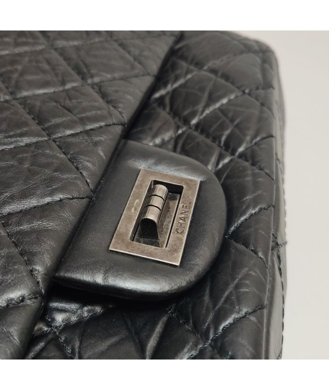 CHANEL Черная кожаная сумка через плечо, фото 7