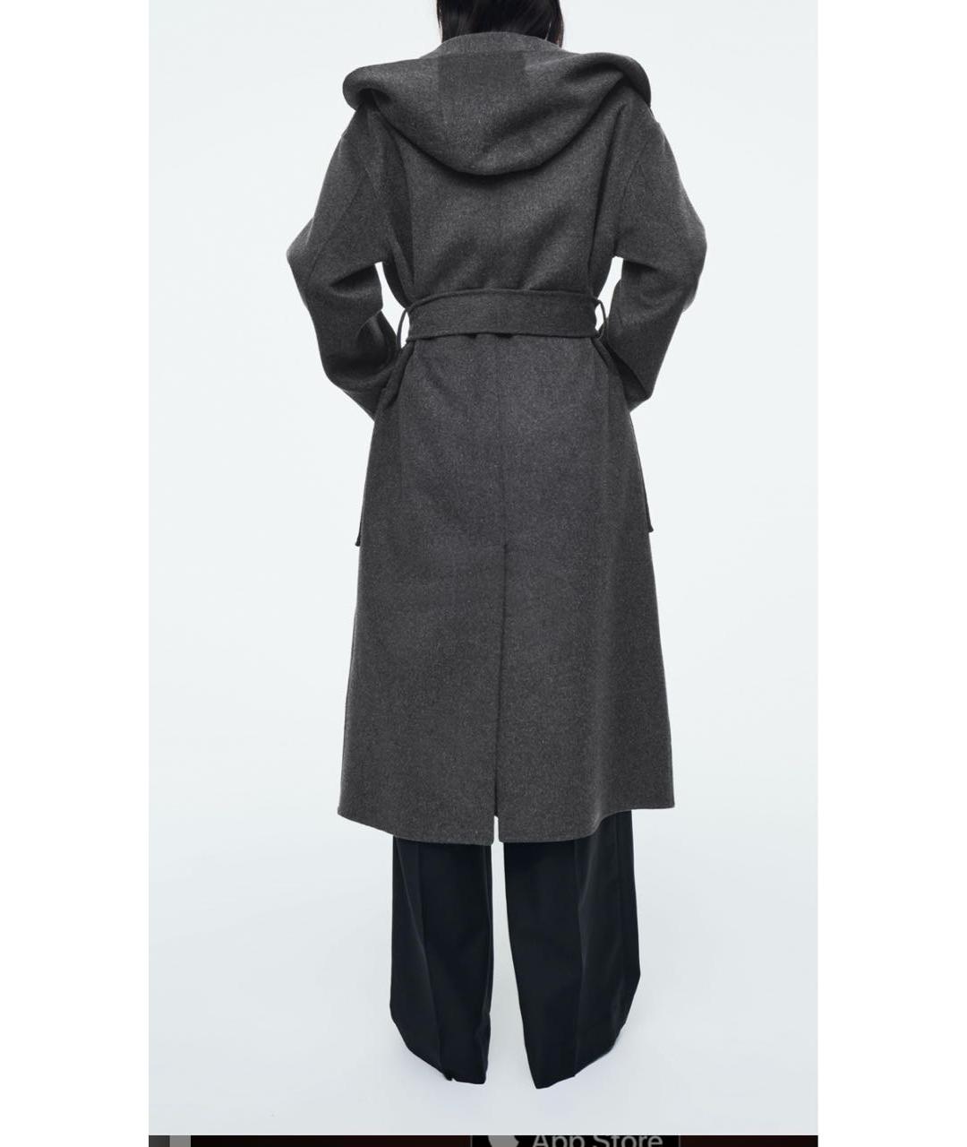 COS Серое шерстяное пальто, фото 6