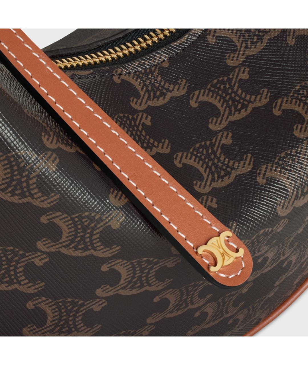 CELINE Коричневая сумка через плечо, фото 5