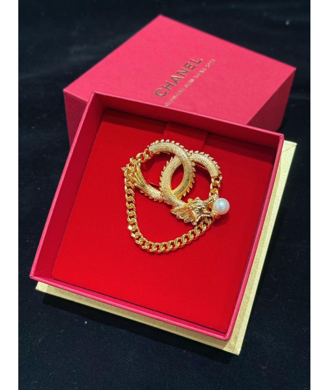 CHANEL Золотая булавка / брошь, фото 2