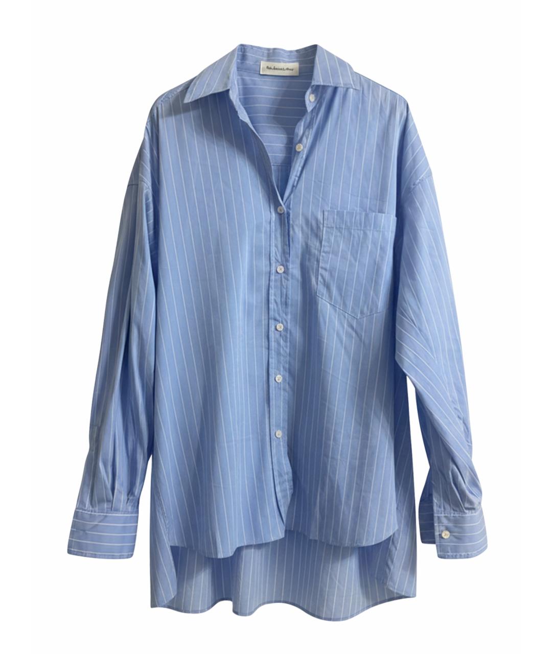 THE FRANKIE SHOP Голубая хлопковая рубашка, фото 1